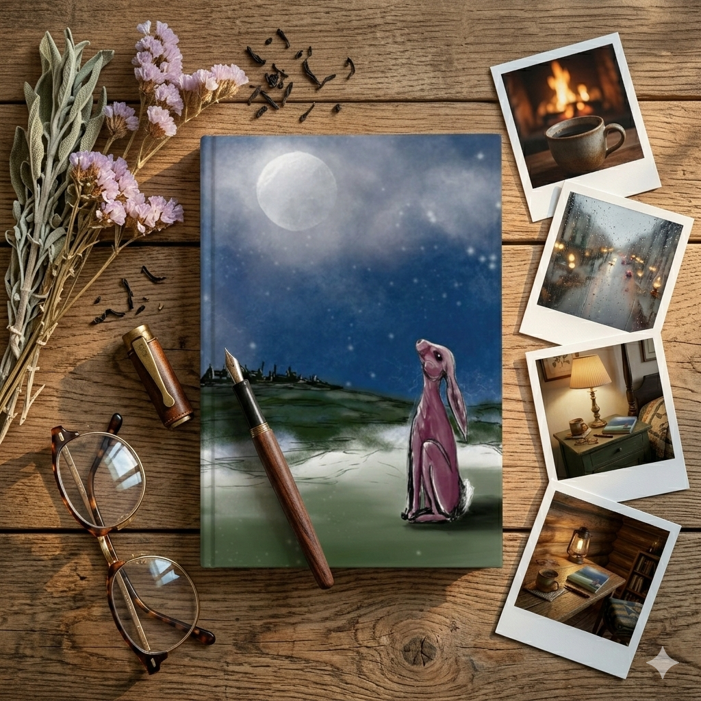 Stargazer Hare Journal | Hardback Wildlife Art Notebook