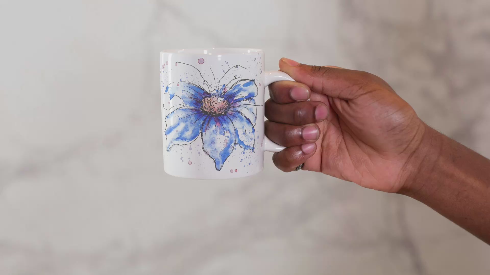 Blue cosmos mug video